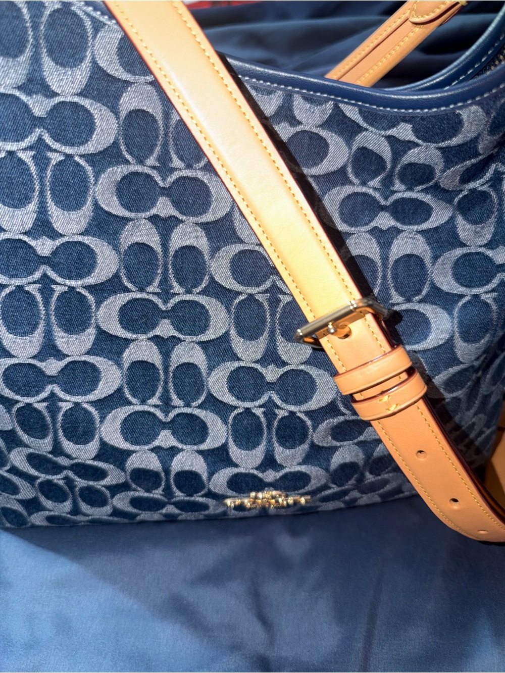 Coach Large Denim Laurel